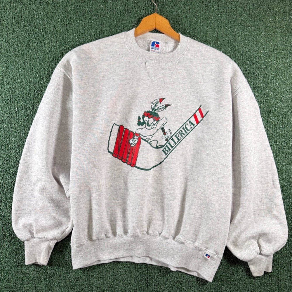 Russell Athletic Sweatshirt Women L Gray Excellent Vintage Billerica USA Made